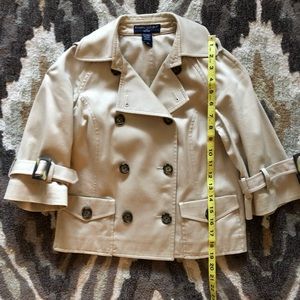 Banana Republic Cropped Trench Jacket